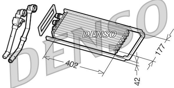 DENSO DRR12101 Heater matrix 42561380