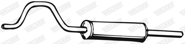 WALKER Exhaust Pipe 02404 for Ford Capri 2
