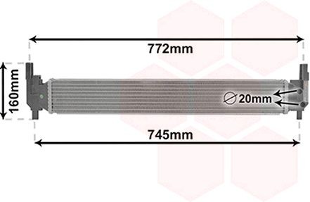 VAN WEZEL Aluminium, 645 x 95 x 56 mm, Brazed cooling fins Radiator 03002346 buy