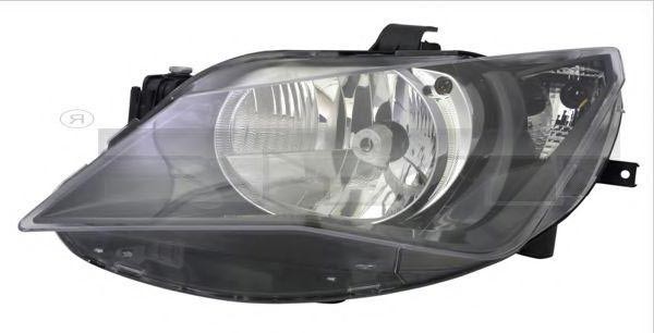20-14372-15-2 TYC Headlight SEAT Left, H4, for right-hand traffic, without electric motor