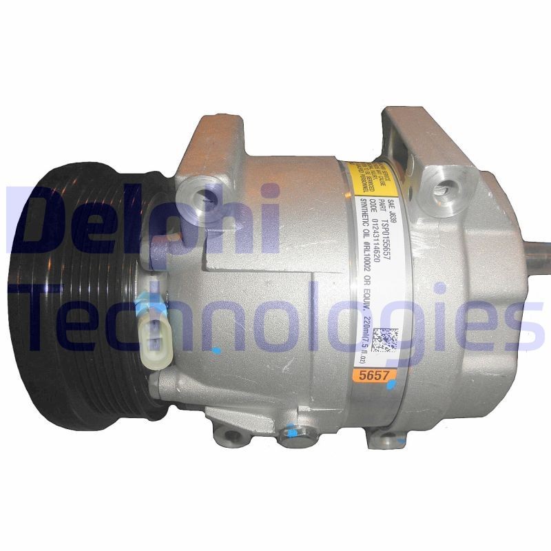 TSP0155657 DELPHI Air con compressor CHEVROLET 5V16, PAG 46, with PAG compressor oil