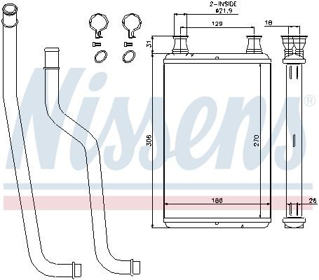 OEM-quality NISSENS 70978 Heat exchanger, interior heating
