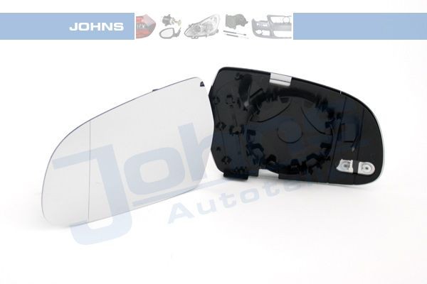 Audi Mirror Glass, outside mirror JOHNS 13 12 37-87 at a good price