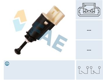 FAE 24903 Brake Light Switch Mechanical, 4-pin connector
