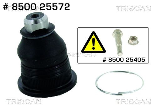 TRISCAN 18, 15,5mm Cone Size: 18, 15,5mm Suspension ball joint 8500 25572 buy