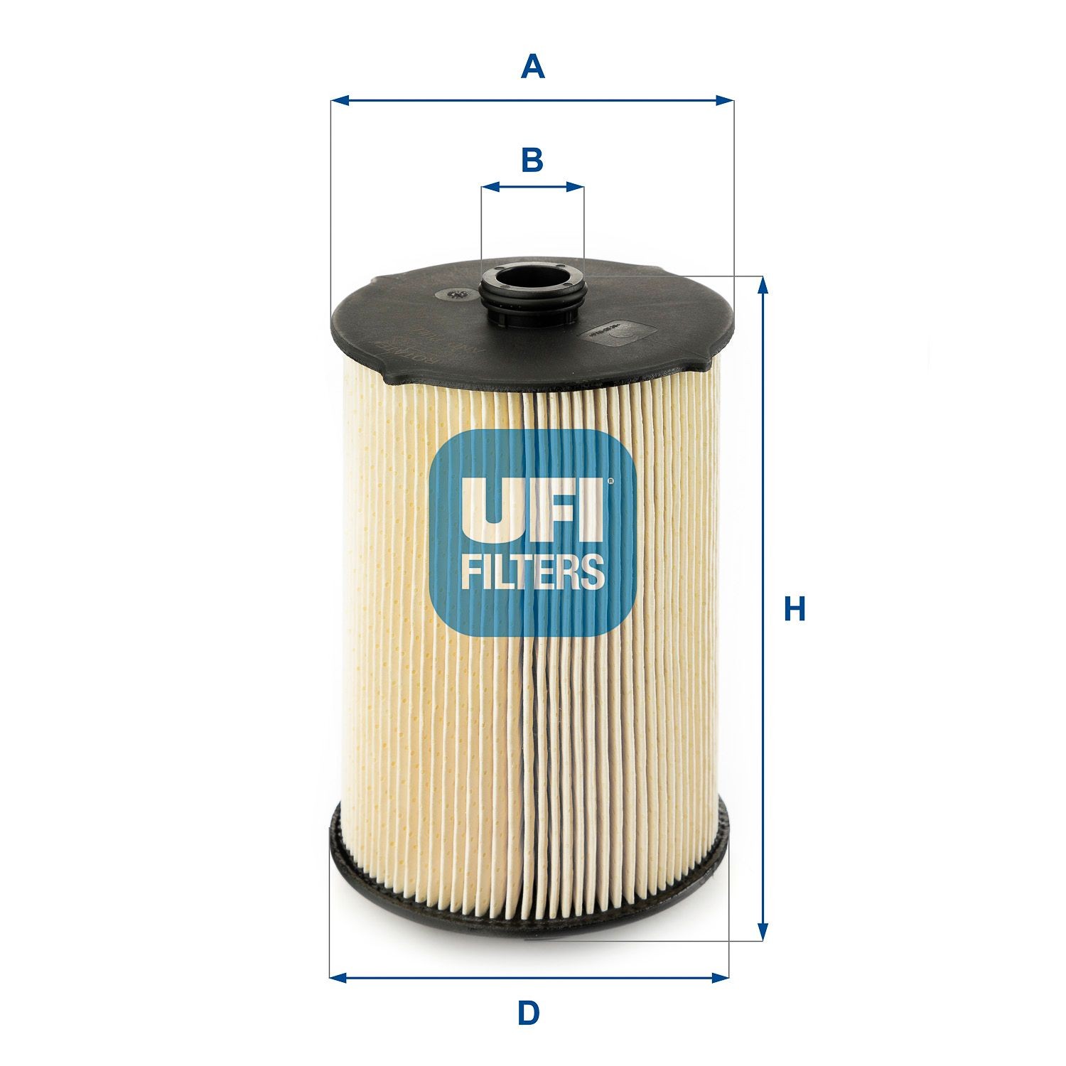 UFI Filtereinsatz Höhe: 162mm Kraftstofffilter 26.043.00 kaufen