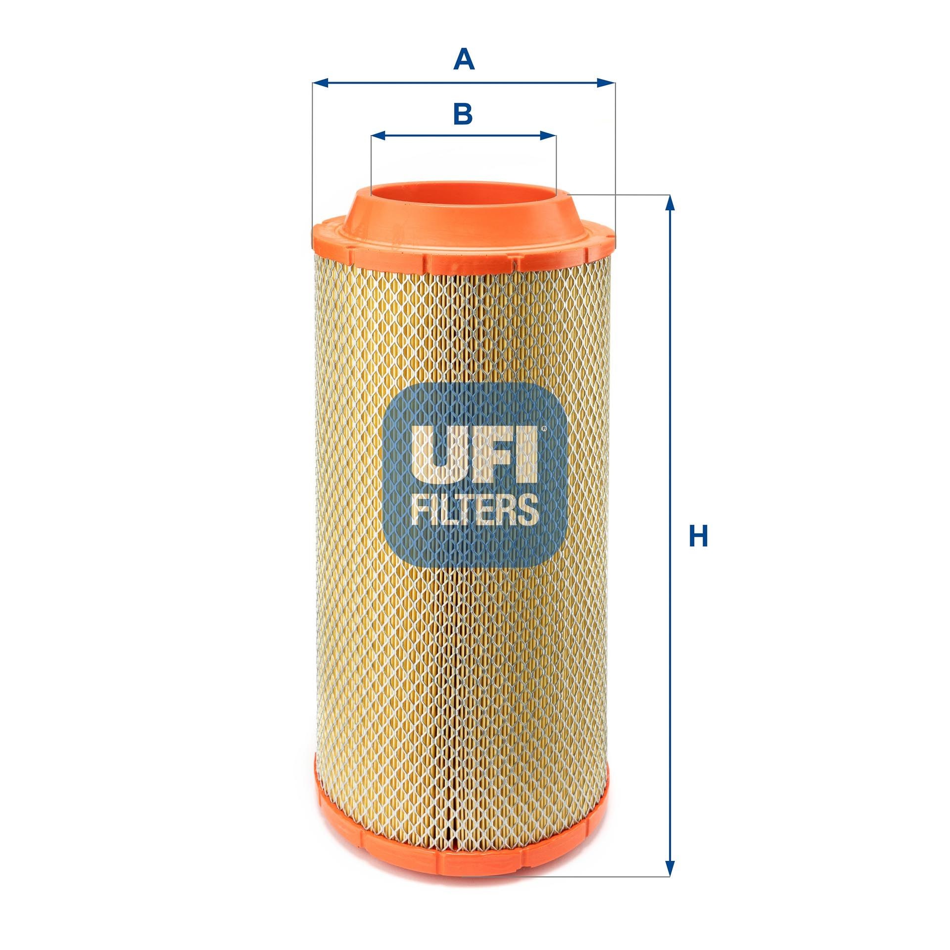 UFI 398mm, 193mm, Filter Insert Height: 398mm Engine air filter 27.506.00 buy