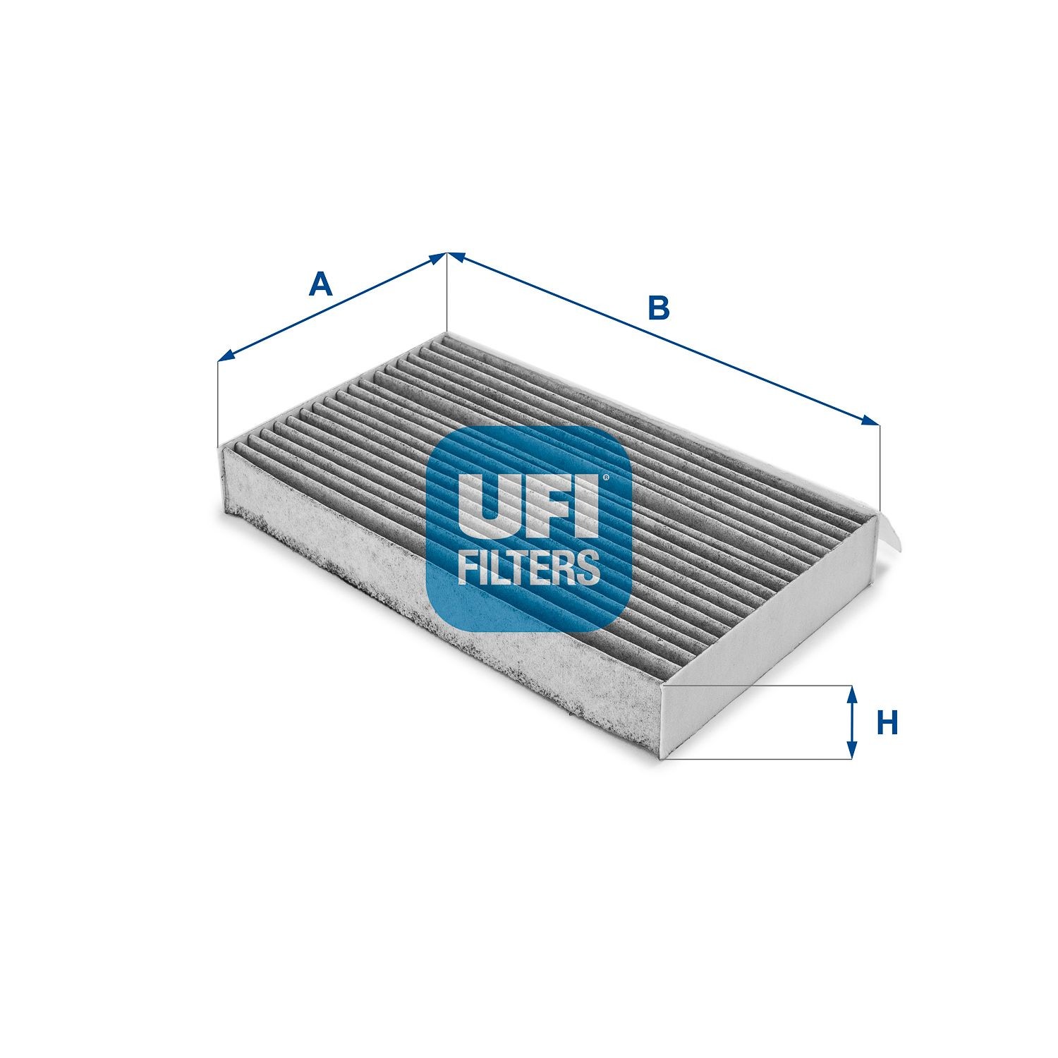 UFI 54.217.00 Pollen filter Activated Carbon Filter, 149 mm x 259 mm x 35 mm