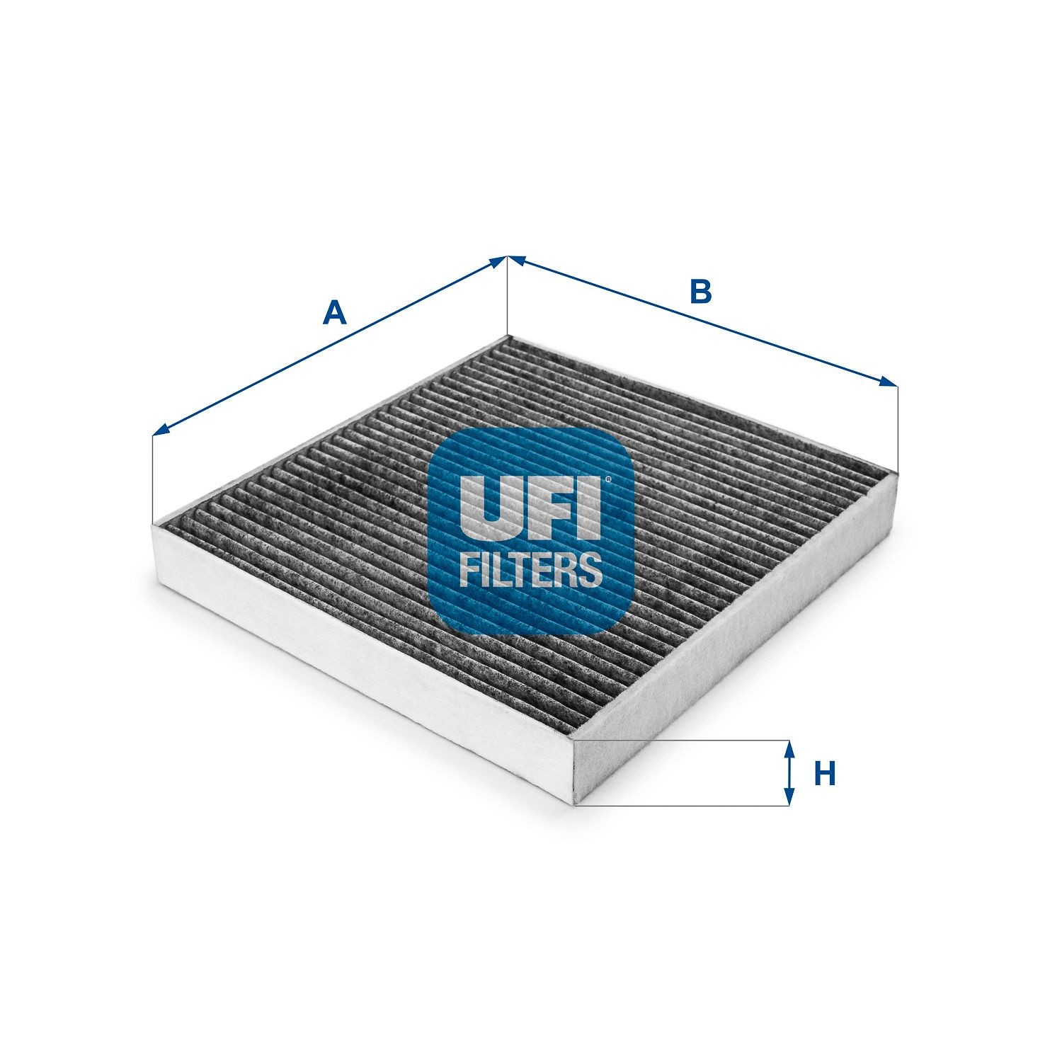 UFI 54.219.00 Air conditioner filter Activated Carbon Filter, 255 mm x 234 mm x 30 mm