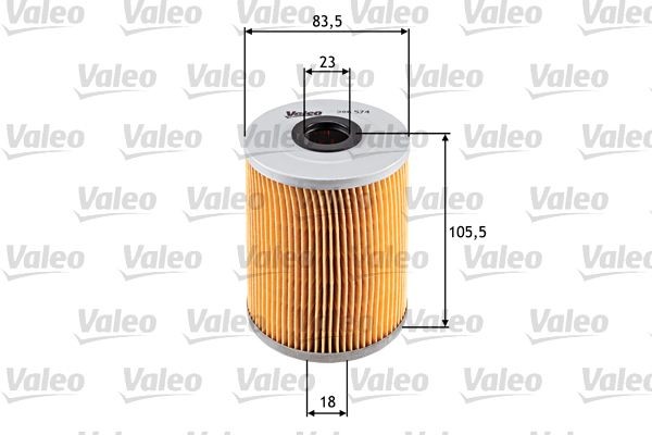 VALEO 586574 Oil filter Filter Insert