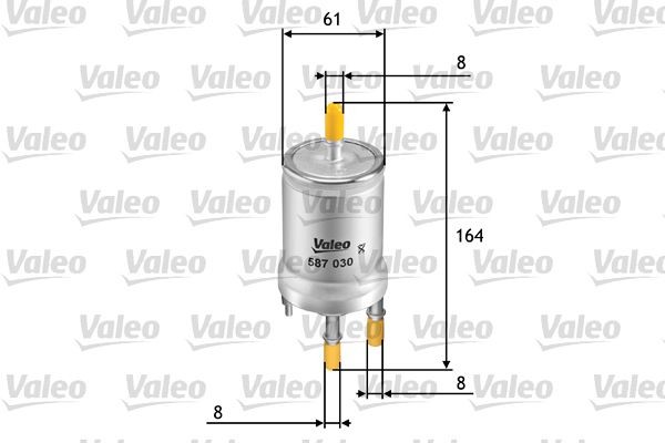 VALEO 587030 Fuel filter 1K0-201-051C