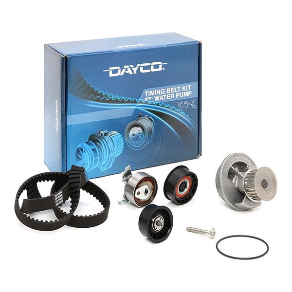 Corsa C Engine cooling system parts - Water pump and timing belt kit DAYCO KTBWP3612