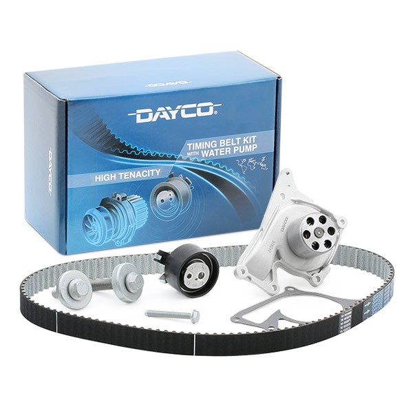 Renault MEGANE Belts, chains, rollers parts - Water pump and timing belt kit DAYCO KTBWP5322