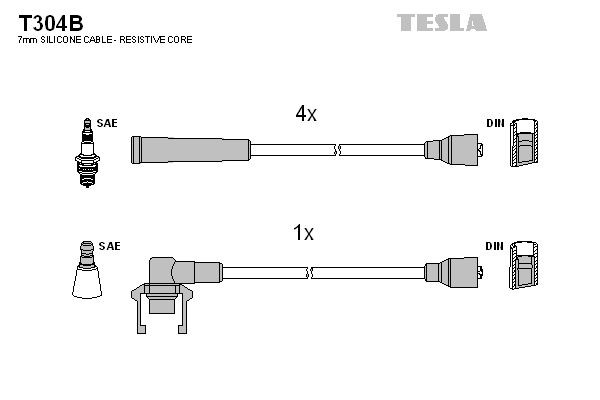 TESLA T304B Ignition Cable Kit VOLVO experience and price
