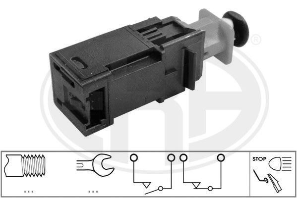 ERA 330721 Brake Light Switch Mechanical, 4-pin connector