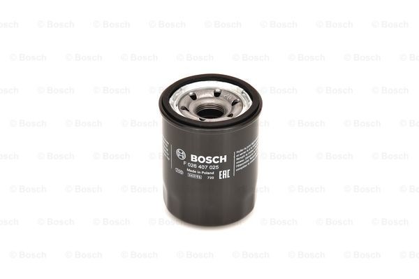 BOSCH F 026 407 025 Engine oil filter M 20 x 1,5, with one anti-return valve, Spin-on Filter