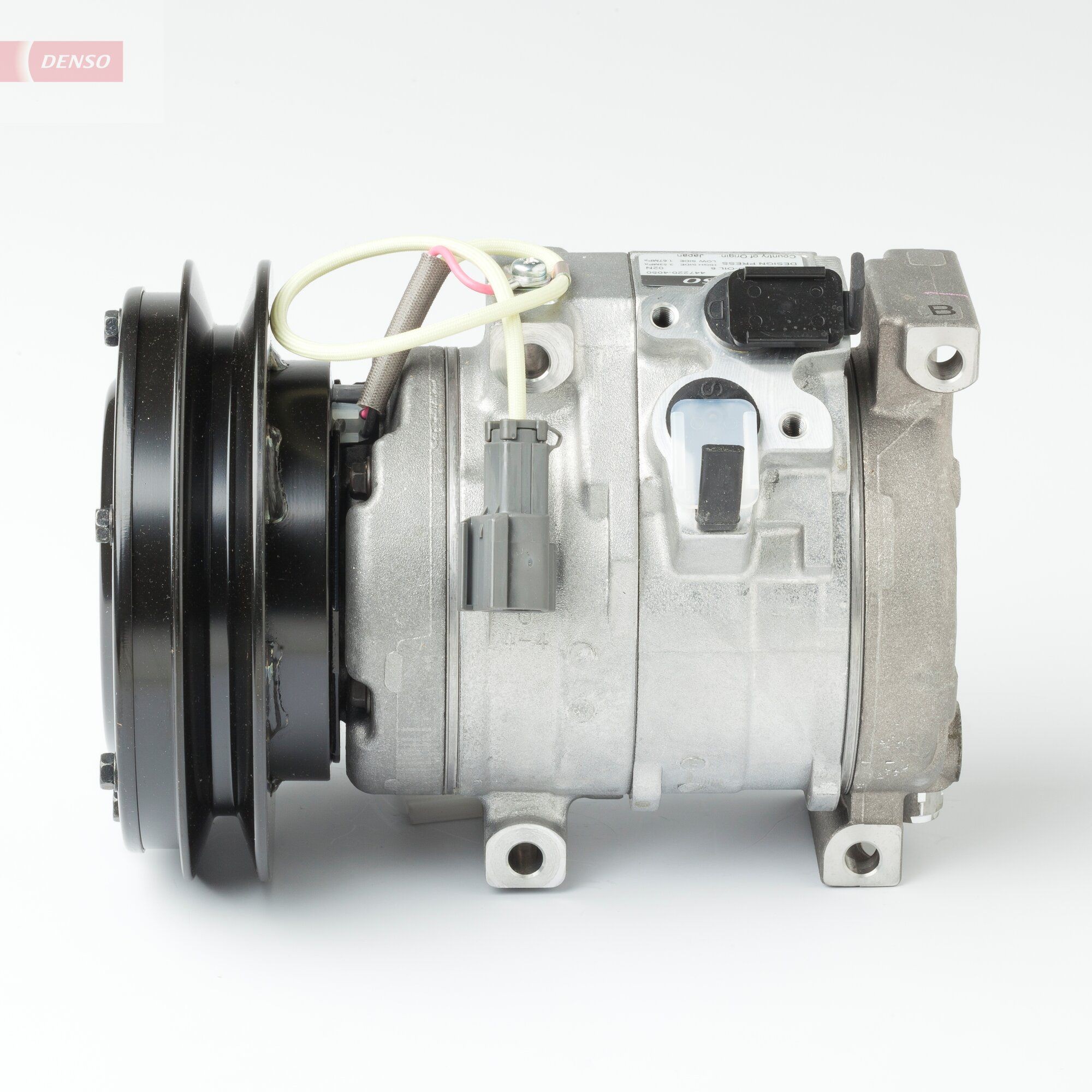 DENSO 10S15C, 24V, PAG 46, R 134a, with magnetic clutch Belt Pulley Ø: 150mm, Number of grooves: 1 AC compressor DCP99822 buy
