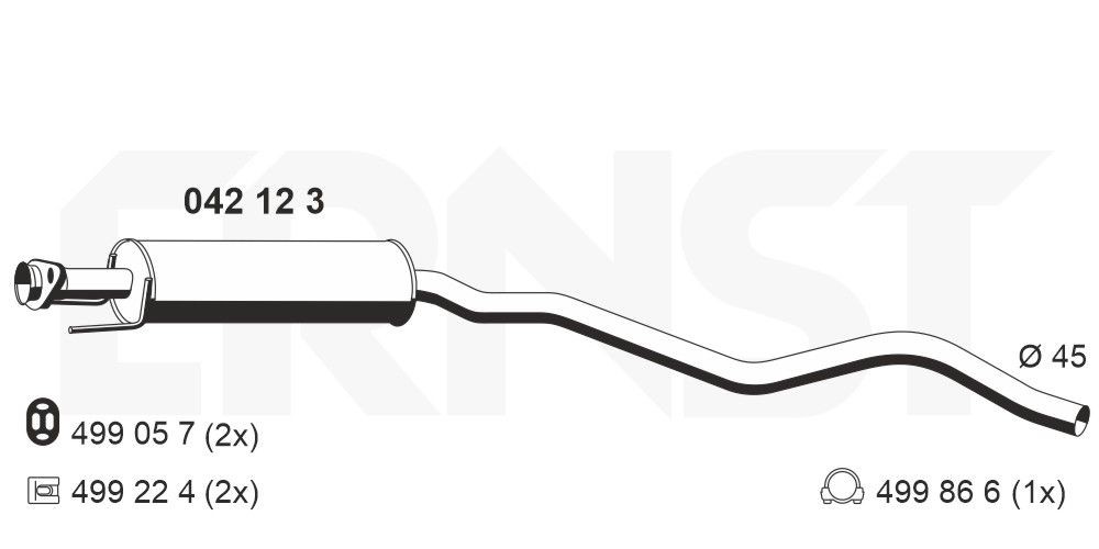 Original 042123 ERNST Front silencer experience and price