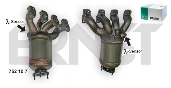 ERNST Set 752107 Manifold exhaust system Opel Astra G Saloon 1.6 84 hp Petrol 2000 price