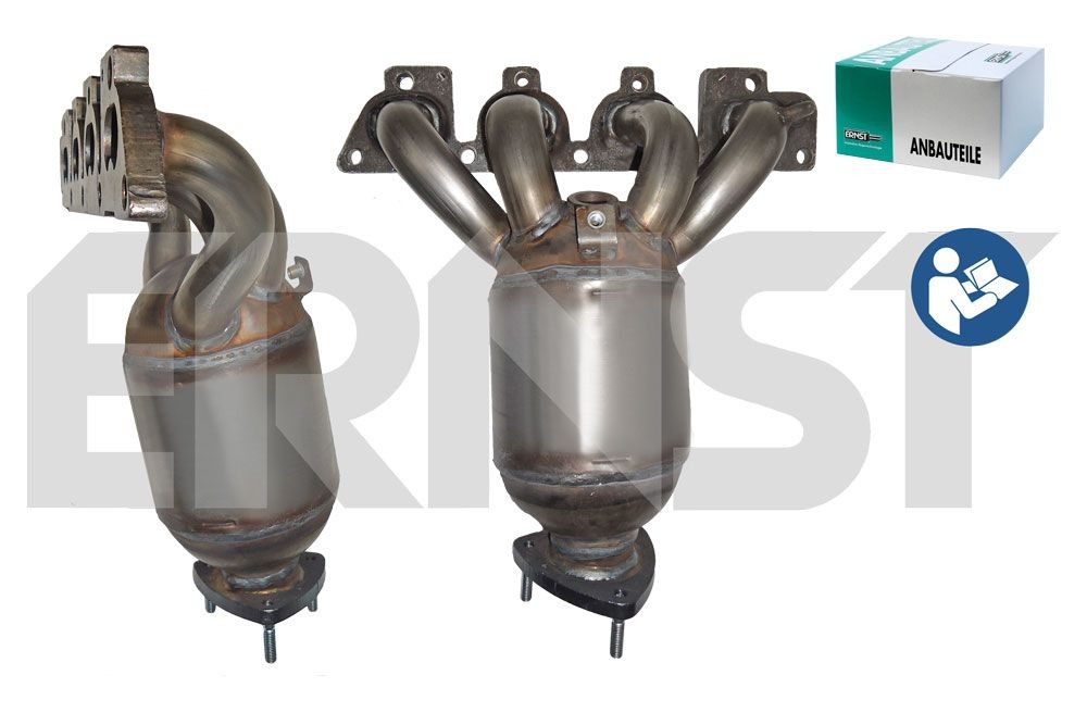 ERNST Set 752213 Catalytic converter Euro3/Euro4, with mounting kit, Length: 360 mm