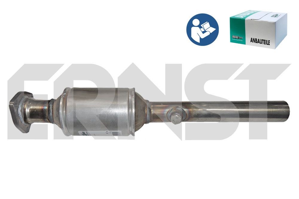 ERNST Set 753074 Catalytic converter Euro3/Euro4, with mounting kit, Centre, Length: 630 mm