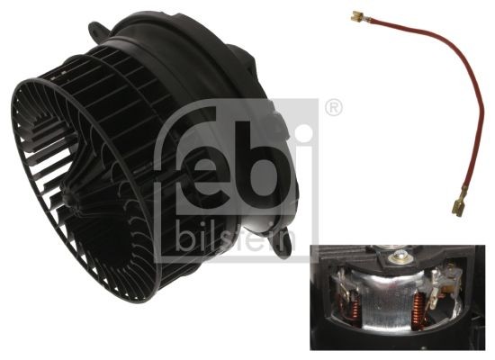 40175 FEBI BILSTEIN Heater blower motor DODGE for left-hand drive vehicles, with electric motor