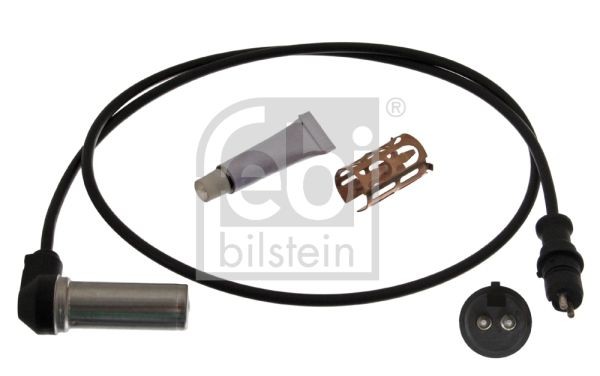 FEBI BILSTEIN 40550 ABS sensor Front Axle Left, Front Axle Right, with sleeve, with grease, 1200 Ohm, 830mm, 920mm