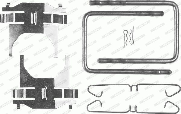 Original FBA411 FERODO Brake pad fitting accessory SAAB