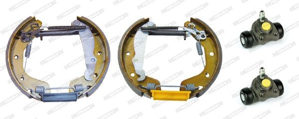 Opel ASTRA Drum brakes set 7557307 FERODO FMK184 online buy