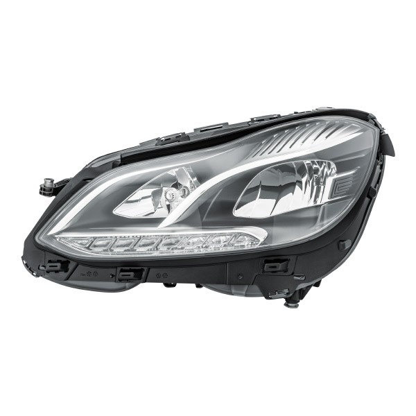 HELLA 1LX 011 066-631 Farol Principal esquerda PSY24W, H7, LED LED, Halogéneo 12 para circulação pela esquerda MERCEDES-BENZ: Classe E Sedan