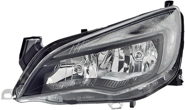 E1 2820 HELLA Left, W21/5W, H7/H7, Halogen, FF, 12V, with low beam, with high beam, with position light, with daytime running light, for left-hand traffic, with motor for headlamp levelling, with bulbs Left-hand/Right-hand Traffic: for left-hand traffic Front lights 1LG 010 011-631 buy