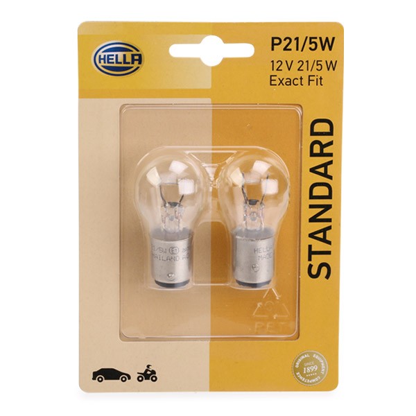 8GD 002 078-123 HELLA P21/5W Bulb 12V 5W, P21/5W, Halogen, Front, Rear ▷  AUTODOC price and review