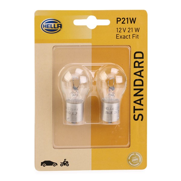 8GA 002 073-123 HELLA P21W Bulb 12V 21W, P21W, Halogen, Front and Rear ▷  AUTODOC price and review