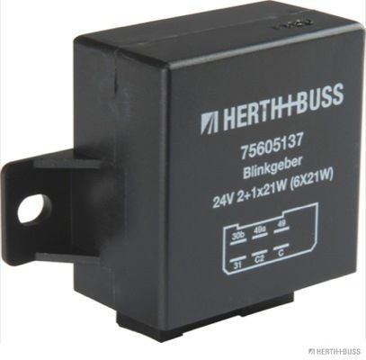 HERTH+BUSS ELPARTS 24V, Electronic, 2 + 1(6) x 21W, with retaining strap Flasher unit 75605137 buy