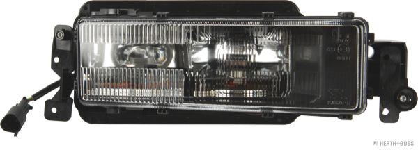 HERTH+BUSS ELPARTS 81680230 Spotlight Right, H3/H3, Dual Headlight, 24V, with high beam, with front fog light