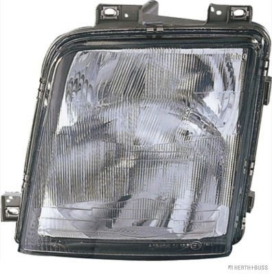 HERTH+BUSS ELPARTS 81658546 Headlight Left, H4, W5W, H1, with front fog light, without motor for headlamp levelling