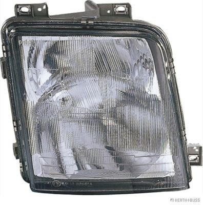 HERTH+BUSS ELPARTS 81658547 Headlight Right, H4, W5W, H1, with front fog light, without motor for headlamp levelling