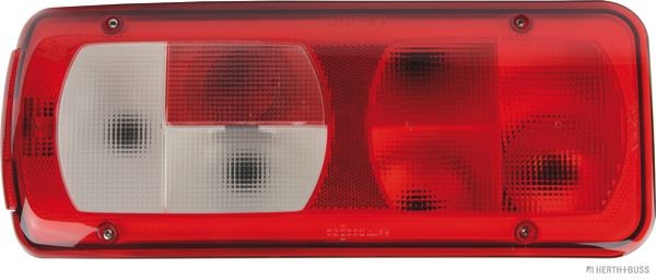 LC8 HERTH+BUSS ELPARTS links, Rot, weiß, Anschluss hinten Lichtscheibenfarbe: Rot, weiß Rückleuchte 83840719 kaufen