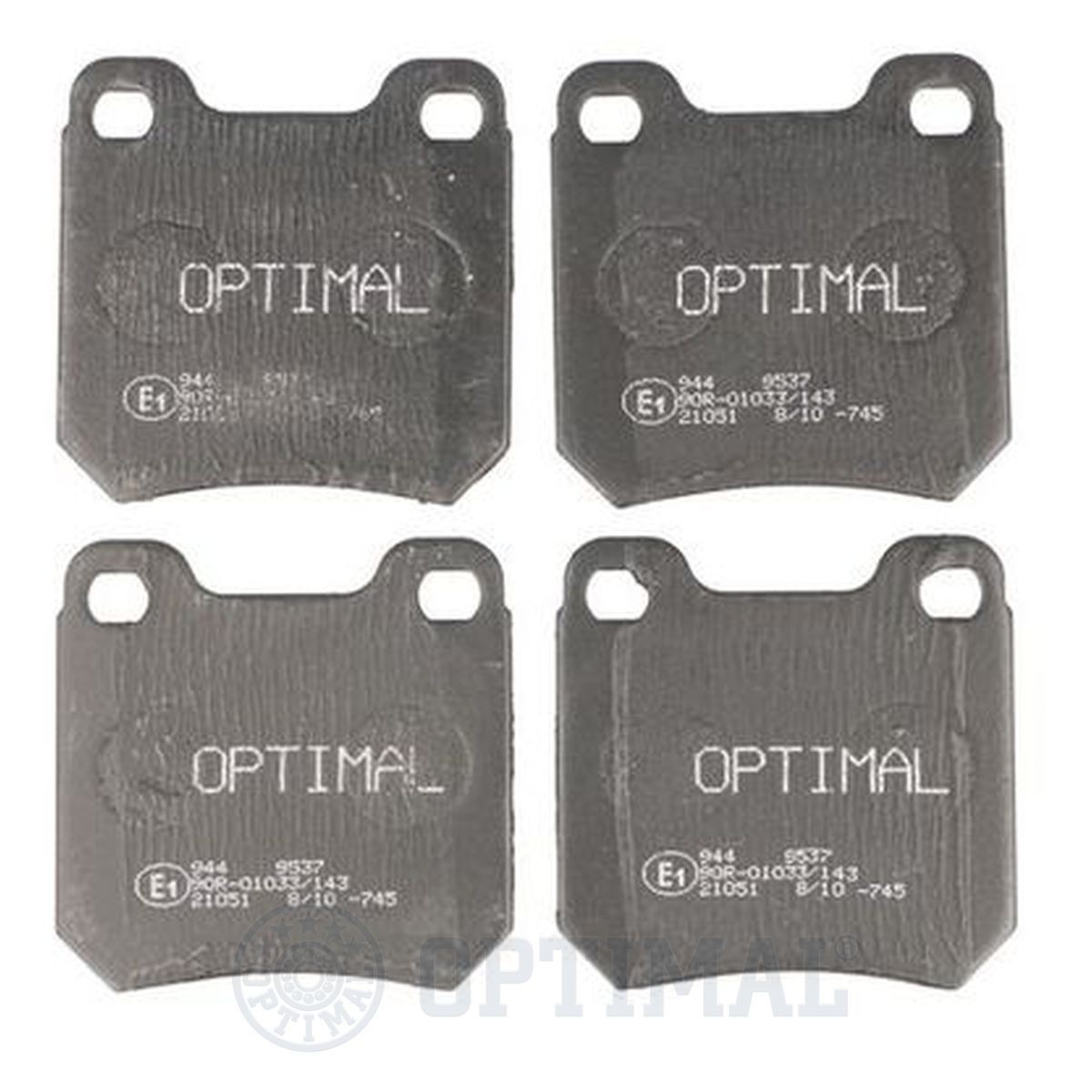 OPTIMAL 9537 Brake pad set 90279383