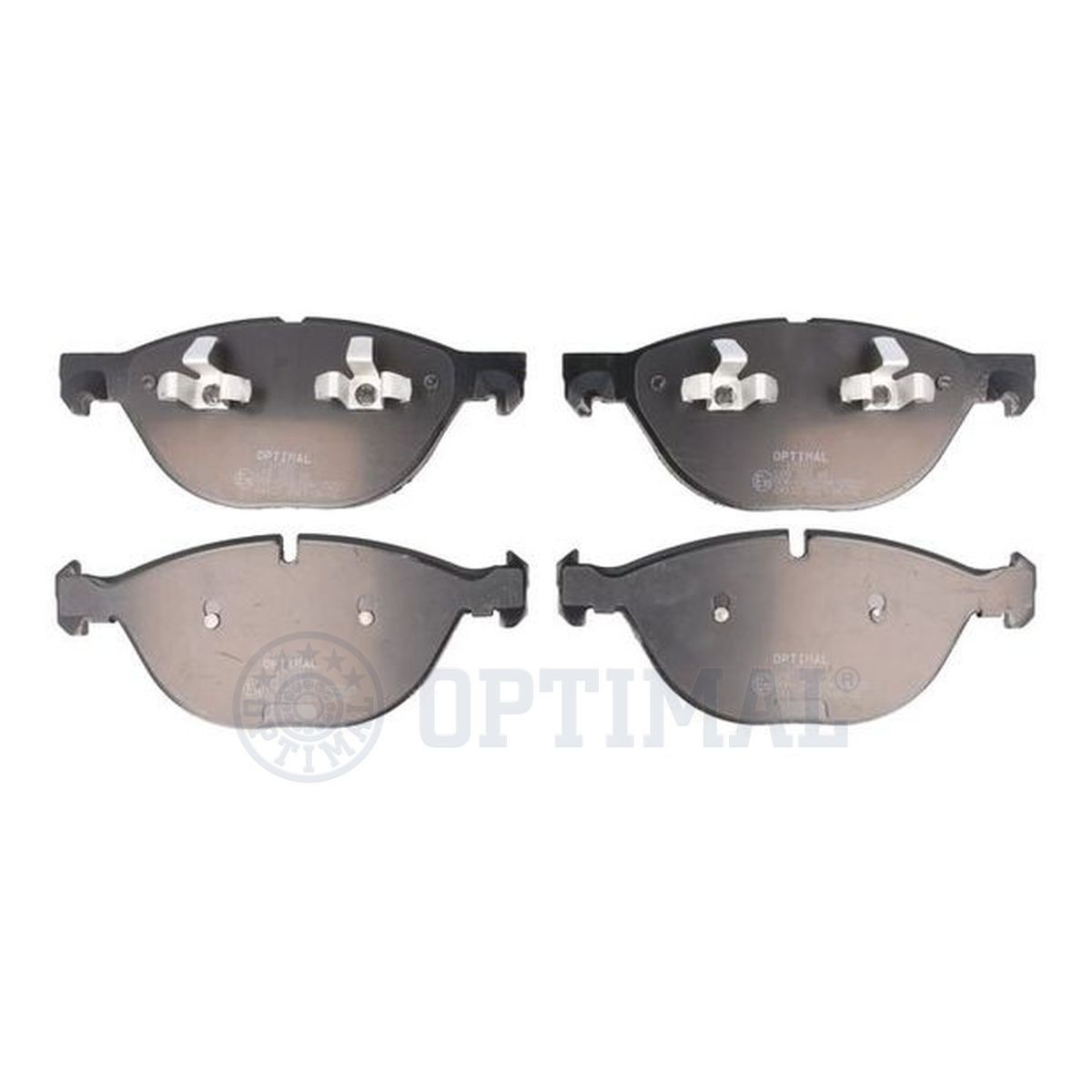 OPTIMAL 12510 Brake pad set Front Axle, prepared for wear indicator, excl. wear warning contact