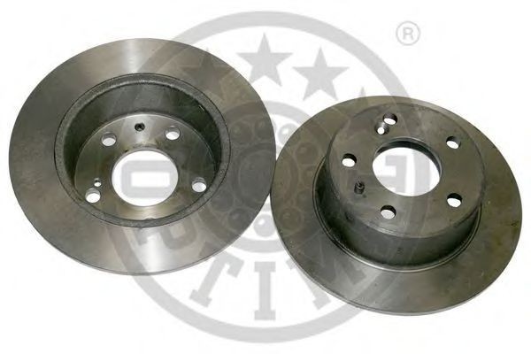 OPTIMAL BS-0220 Brake disc Rear Axle, 224x7mm, 5/6, solid