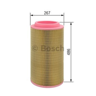 BOSCH F026400068 Engine filter 509,5mm, 267mm, 267mm, Filter Insert
