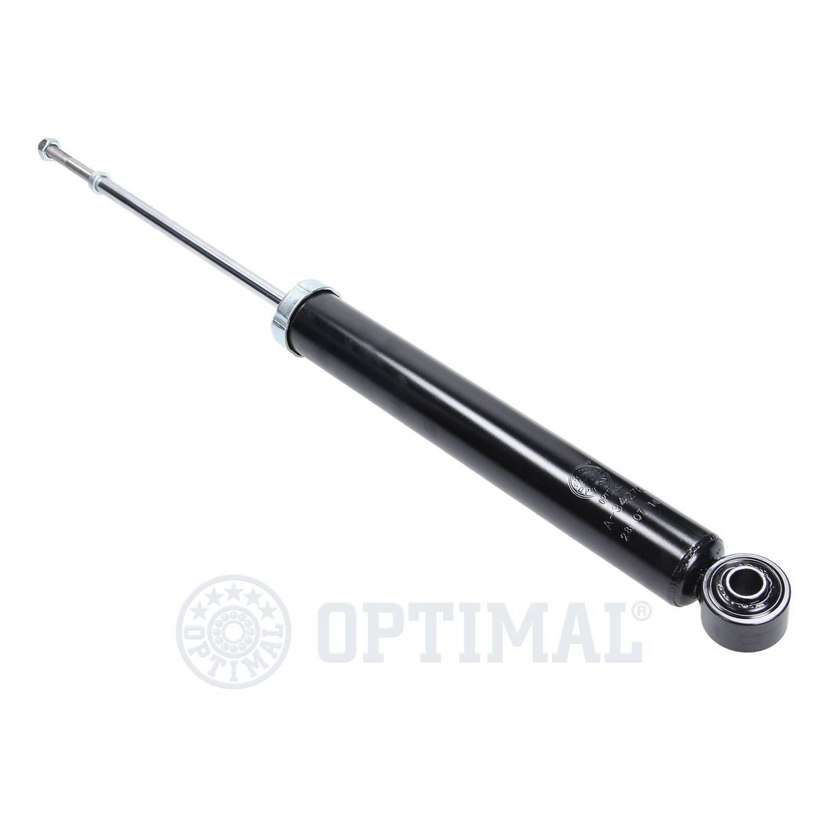 OPTIMAL A-3427G Shock absorber Rear Axle, Gas Pressure, Spring-bearing Damper, Bottom eye, Top pin, M10x1,25