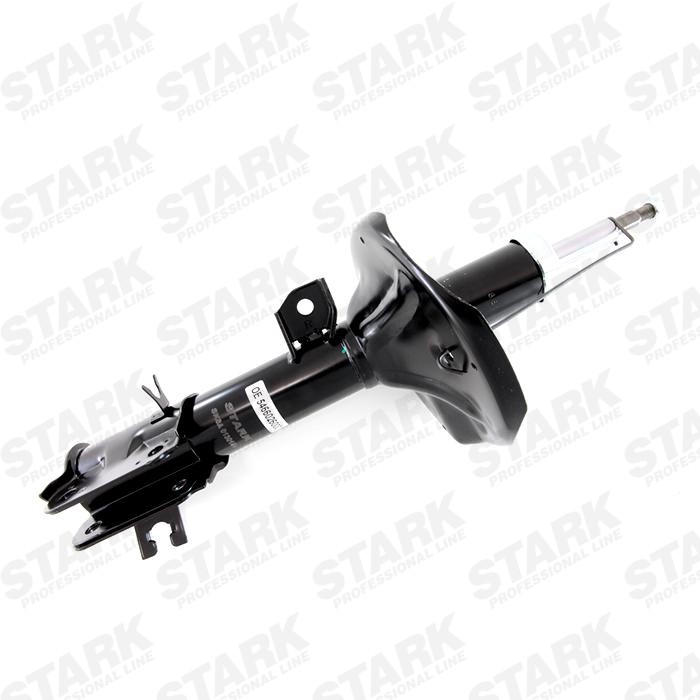 STARK SKSA-0130195 Shock absorber Front Axle Right, Gas Pressure, 584x417 mm, Twin-Tube, Suspension Strut, Top pin, Bottom Plate