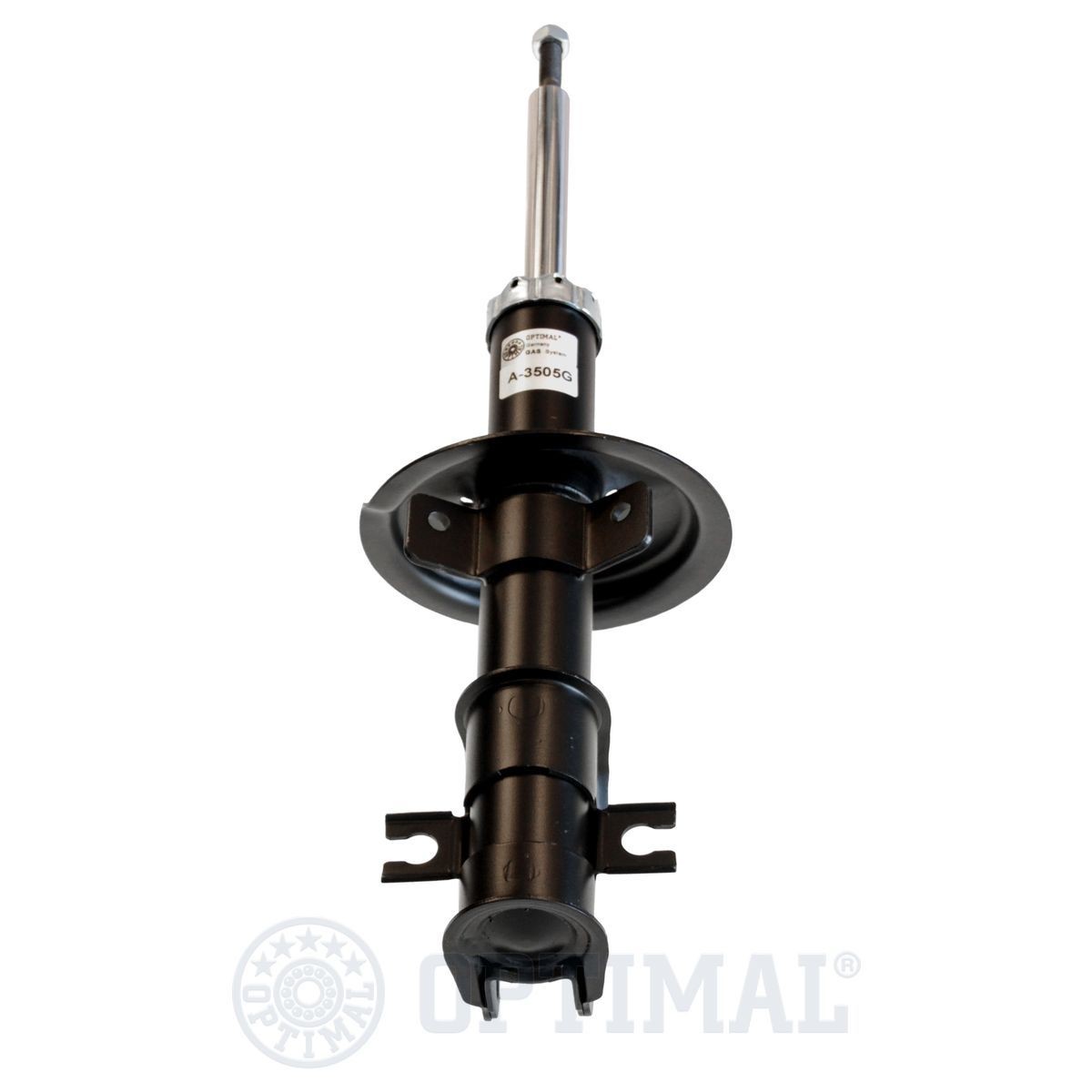 OPTIMAL A-3605G Shock absorber Front Axle, Gas Pressure, Twin-Tube, Suspension Strut, Top pin, Bottom Clamp, M14x1,5