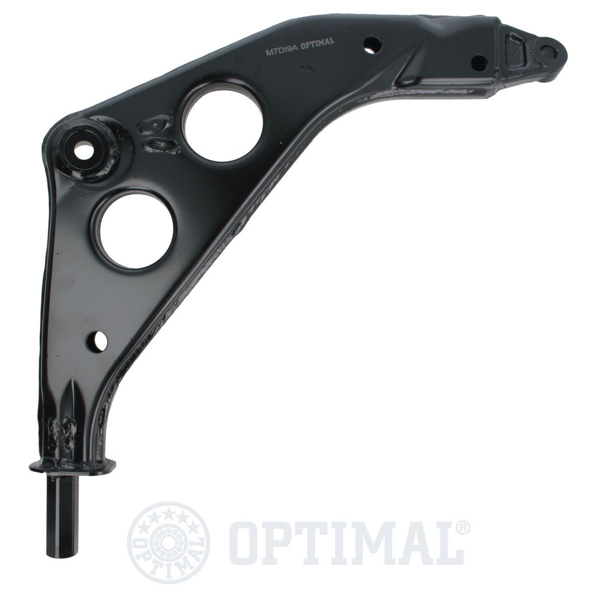OPTIMAL G6-1038 Suspension arm without holder, without ball joint, without rubber mount(s), Lower, Front Axle, Left, Control Arm, Sheet Steel, Cone Size: 14,5 mm