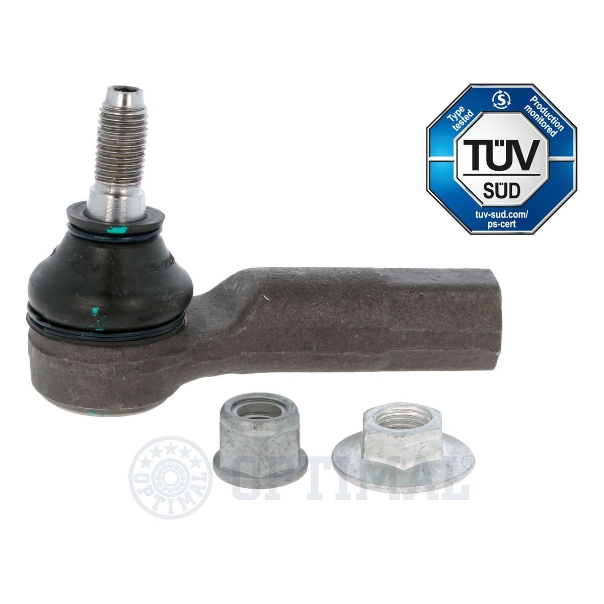 OPTIMAL G1-1232 Track rod end Cone Size 13,3 mm, M12 x 1,50 RHT M mm, Front Axle Right, outer, with self-locking nut