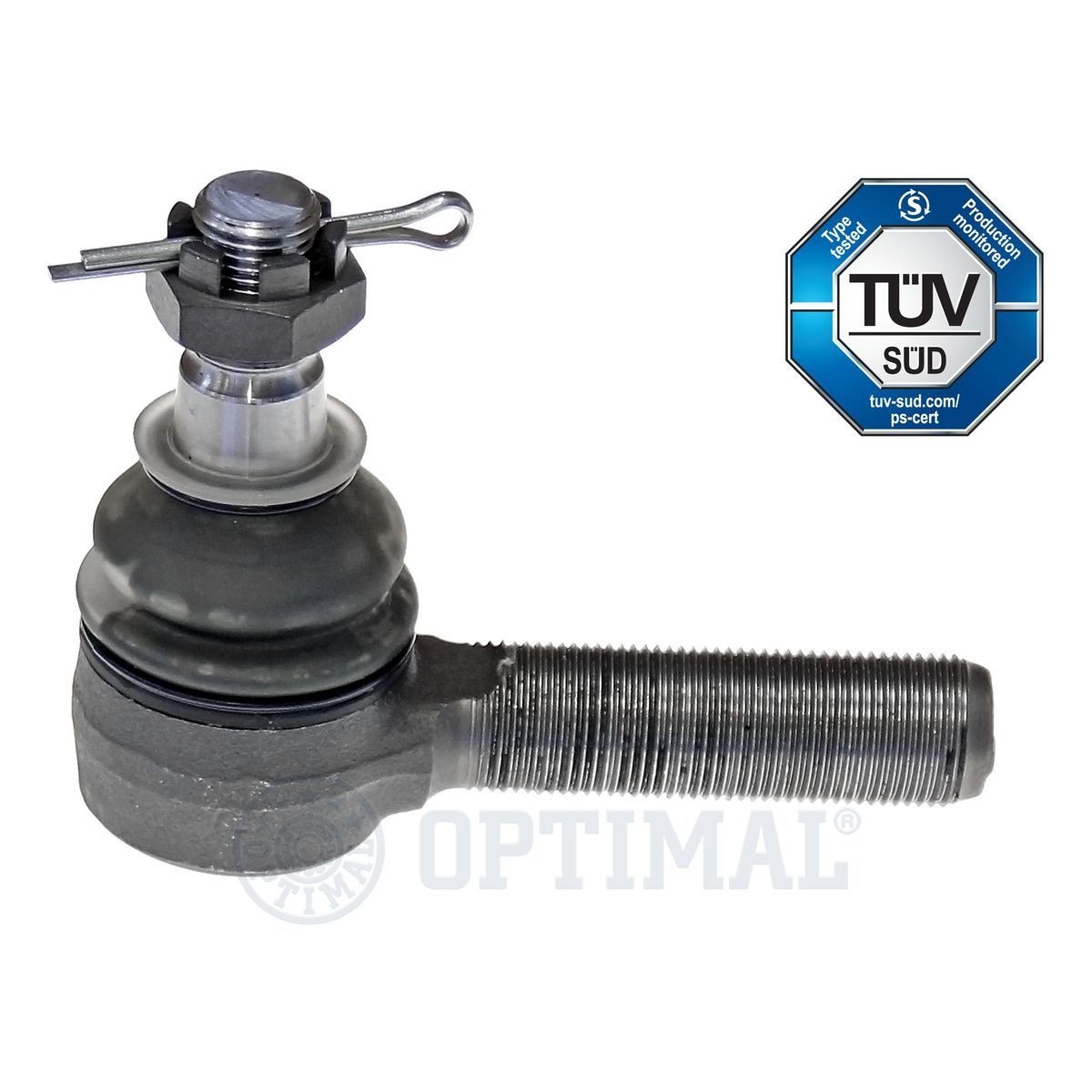 OPTIMAL Cone Size 18 mm, M20 x 1,50 LHT M mm, Front Axle Left, with Split Pin, with crown nut Cone Size: 18mm Tie rod end G1-610 buy