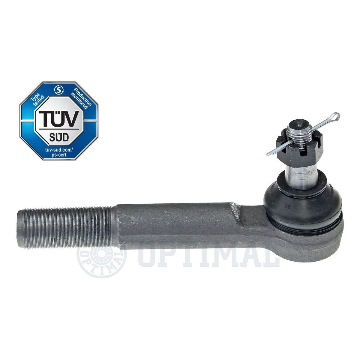 OPTIMAL G1-717 Track rod end Cone Size 16,2 mm, M24 x 1,50 LHT M mm, Front Axle Right, outer, with Split Pin, with crown nut