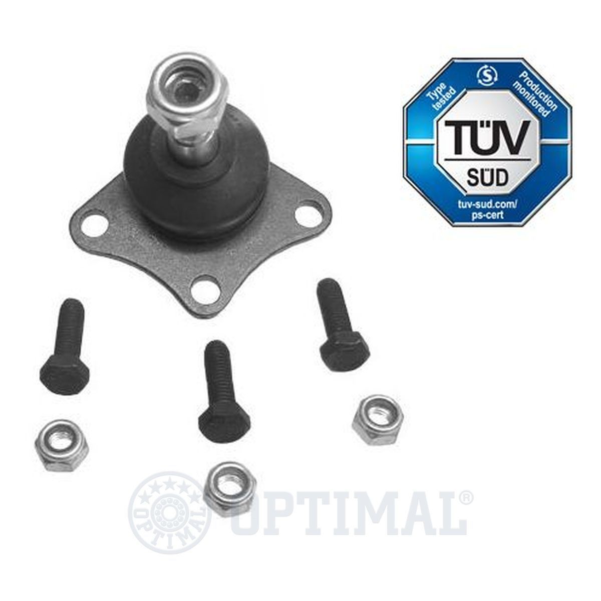 G3-007 OPTIMAL Suspension ball joint ALFA ROMEO Front Axle Left, Front Axle Right, with accessories, 13mm, M12 x 1,25 RHT Mmm